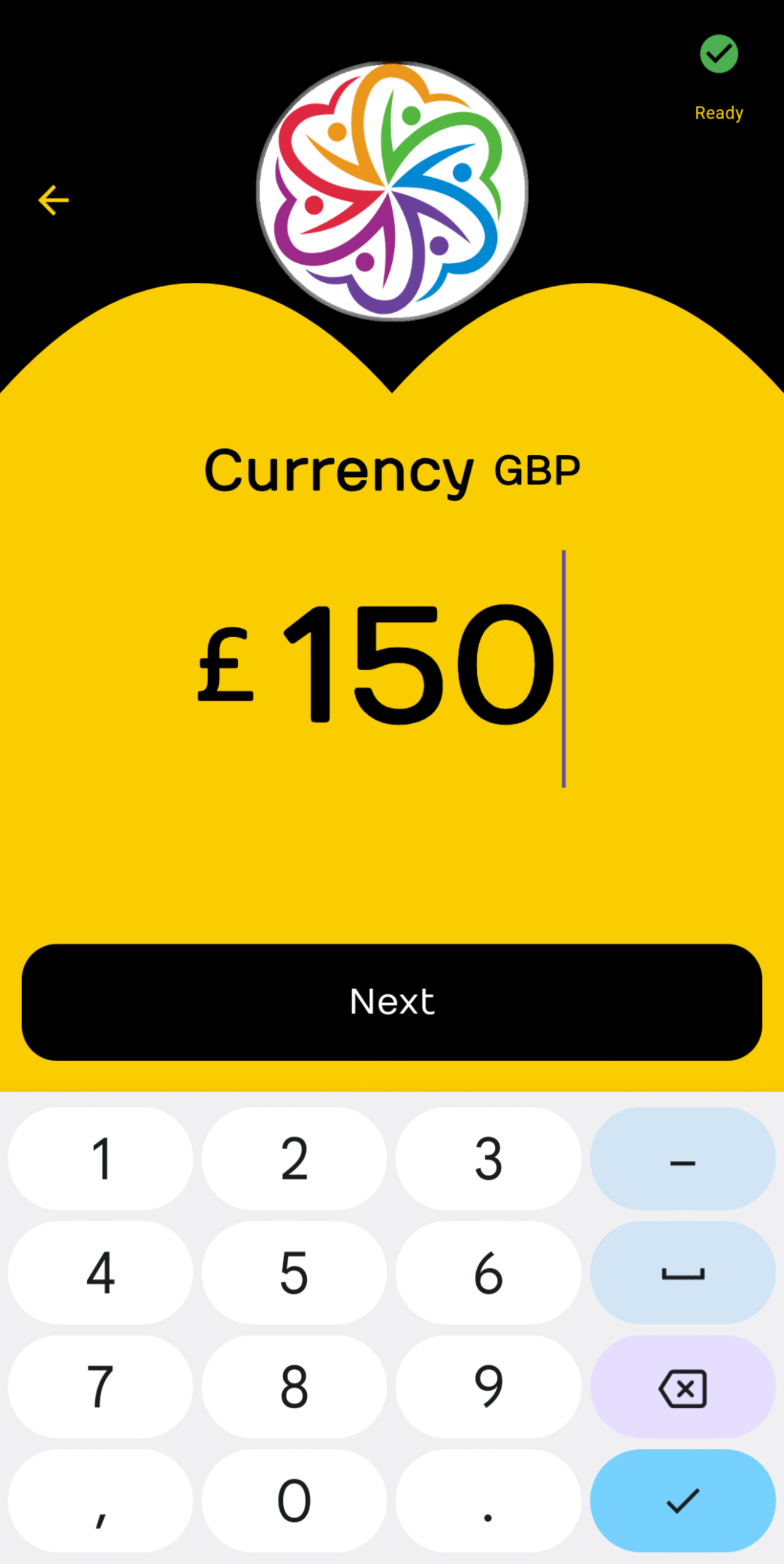 Choosing a donation amount
